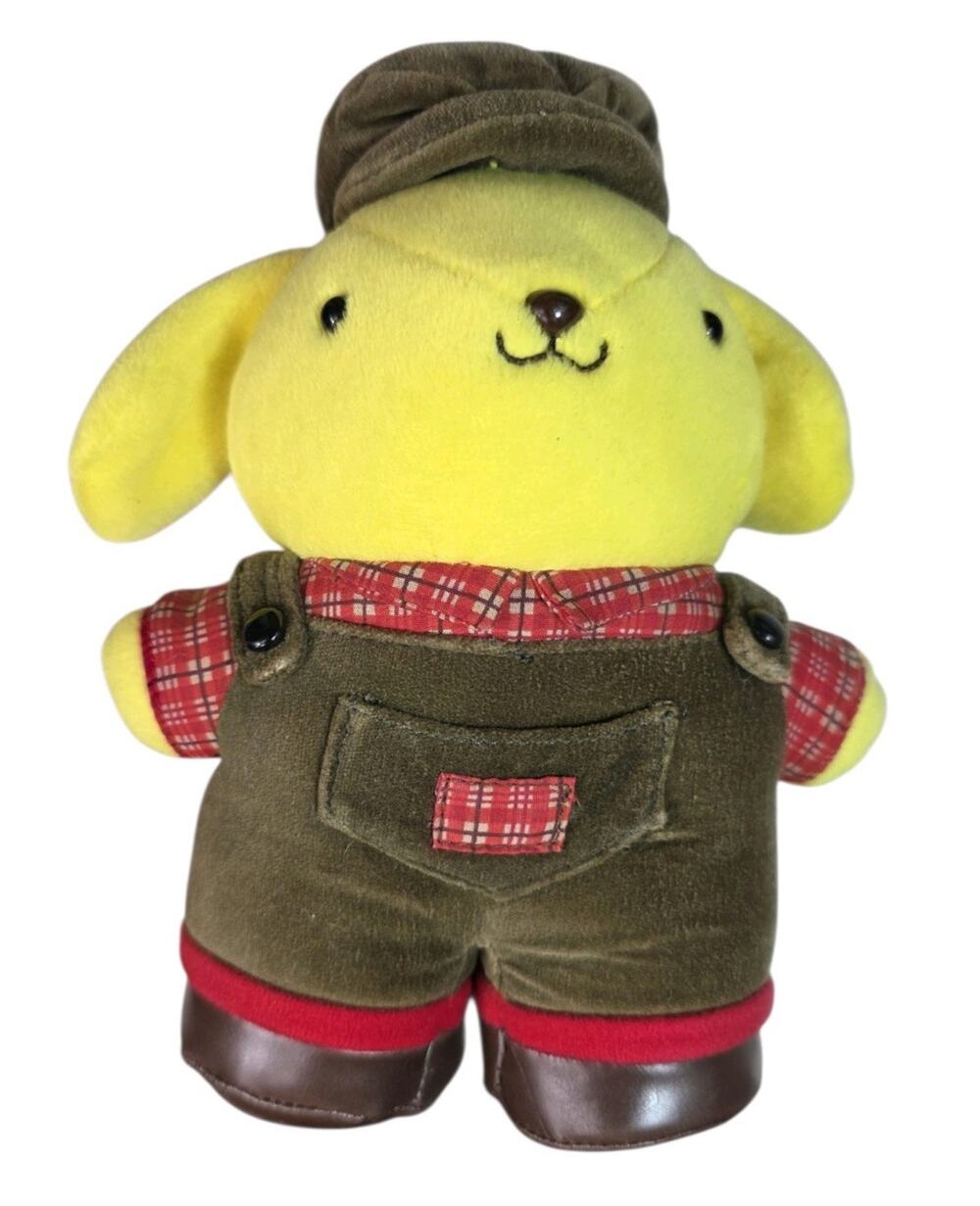 Sanrio Pom Pom Purin 2001 Overalls Plush Toy Rare Amuse Item Original Vintage